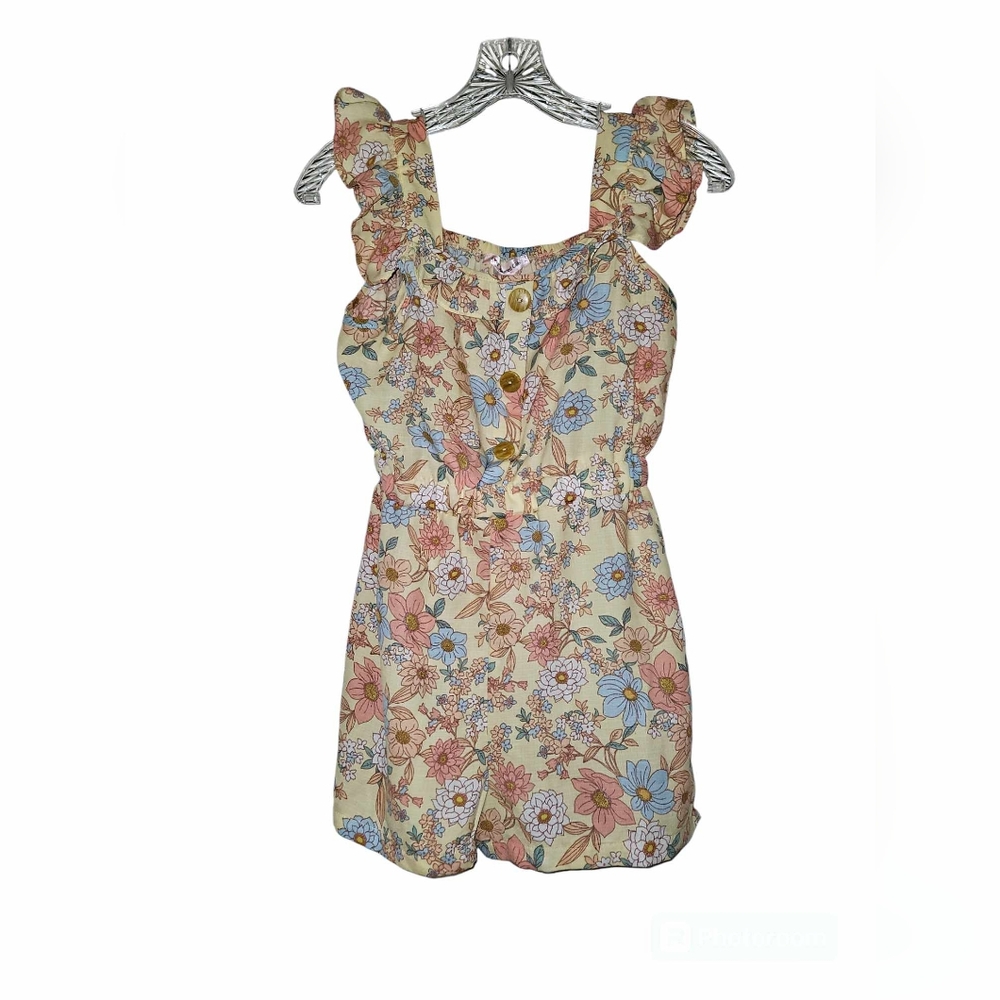 Girls Floral Romper